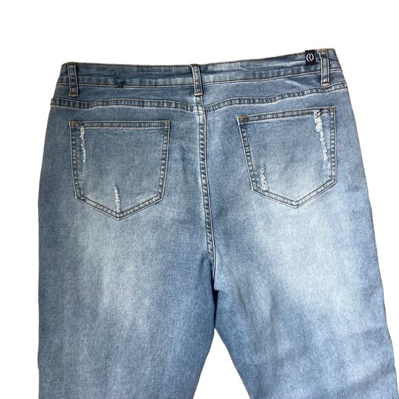 One Republic For All Distressed Leopard Inlay Jeans Women’s Size 16 - Picture 5 of 5